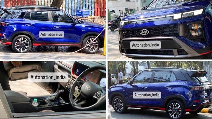 Mau xe Hyundai Creta N Line 2024 xuat hien tren duong pho An Do
